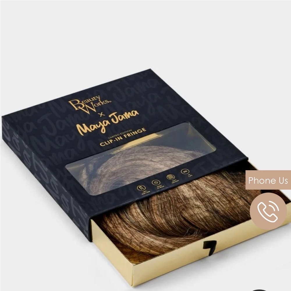 Clip in fring in shade brownie batter